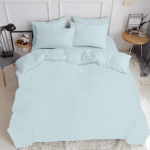 Adult euro bedding set RANFORS LIGHT BLUE - image-0